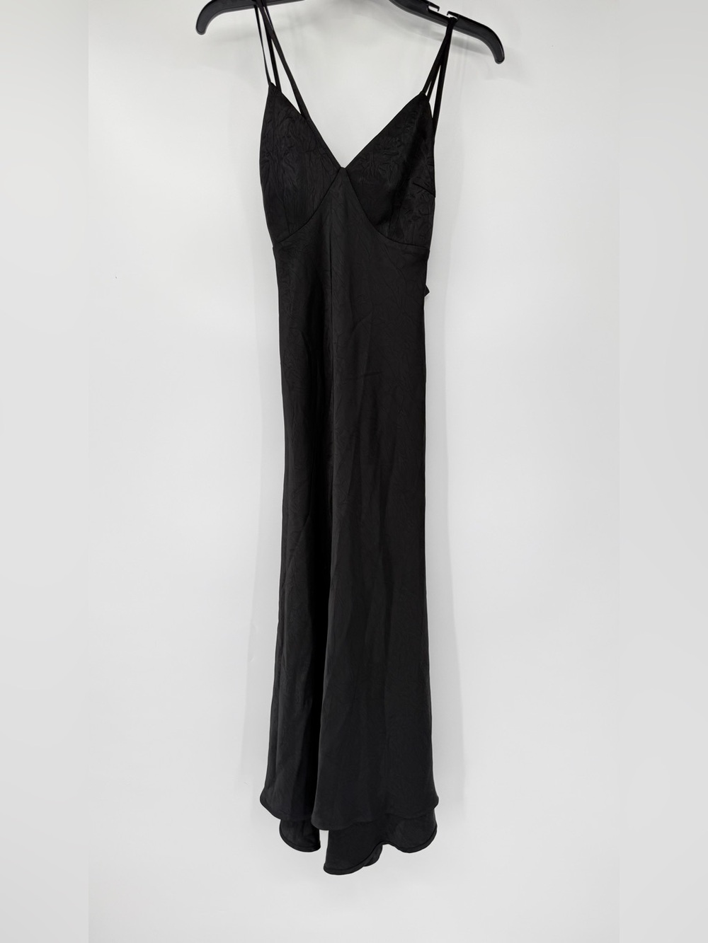 Rosebanks Elegant Black Slip Maxi Dress Size S